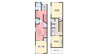 兵庫県西宮市笠屋町【一戸建】の間取り