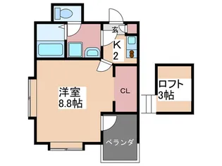 グランディア吉見園【2階】の間取り
