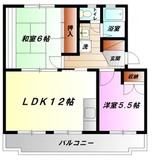 神奈川県小田原市栢山【マンション】の間取り