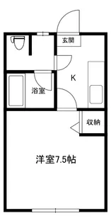 レジデンスサクラ【2階】の間取り