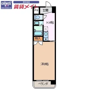 ラ・ベル・ビュー【1階】の間取り