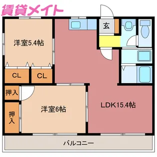 リュミエール【2階】の間取り