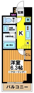 東京都渋谷区幡ヶ谷1【マンション】の間取り