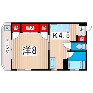 小泉ハイツ【2階】の間取り