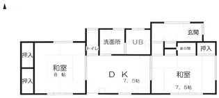 宮城県仙台市宮城野区二の森【一戸建】の間取り