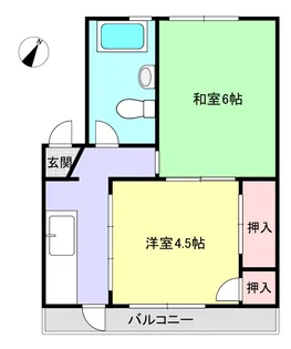 メゾン城南【3階】の間取り