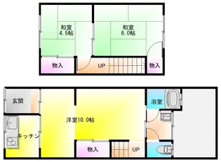大阪府八尾市青山町5【一戸建】の間取り