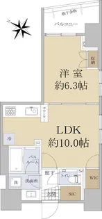 アクシア文京本駒込【6階】の間取り