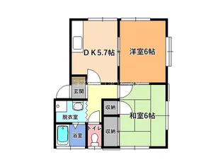 ハイツ下原【2階】の間取り