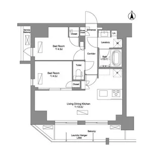 東京都台東区元浅草3【マンション】の間取り