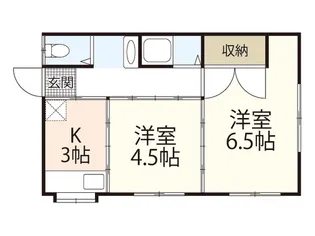 光ハイツ【3階】の間取り
