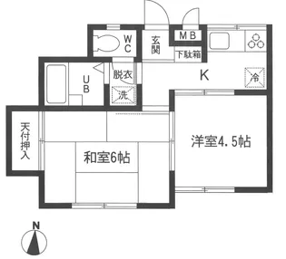 パステルハイム【1階】の間取り
