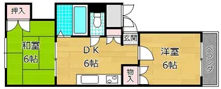 シャルマンくずは【3階】の間取り