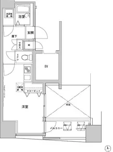 VIDA文京本郷(ヴィーダ文京本郷)【7階】の間取り