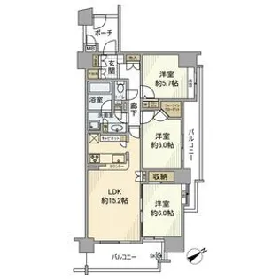 ドレイク和光本町【7階】の間取り