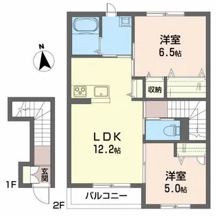 シャーメゾンアンビシャス【2階】の間取り