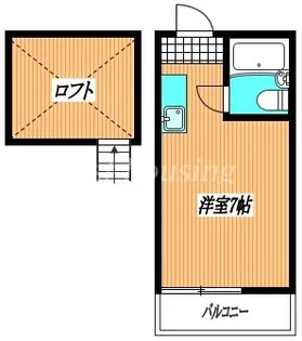 コーポシングルエイト【1階】の間取り
