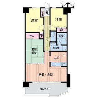 兵庫県明石市硯町2【マンション】の間取り