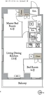 メトロステージ亀有【5階】の間取り