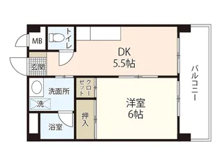 フローレス日吉【4階】の間取り