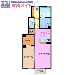 ユイメゾン幸町【1階】の間取り