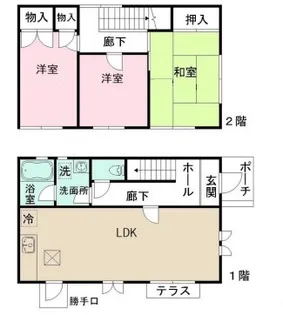 プレステージS・T【1階】の間取り
