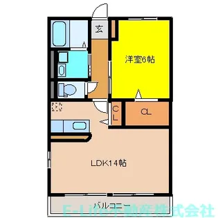 サンフラット【1階】の間取り