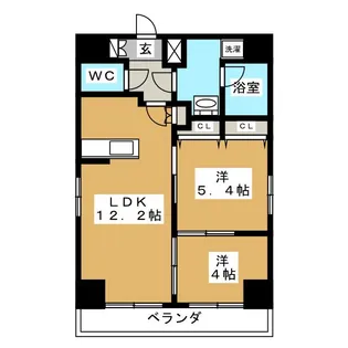 八番館【6階】の間取り