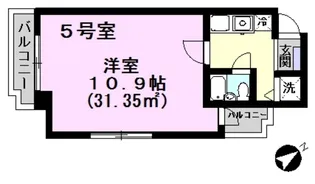 1Kの間取り画像