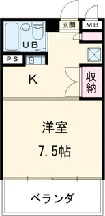 ラ・パイクス6112【2階】の間取り