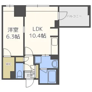 アーデンタワー福島ウエスト【4階】の間取り