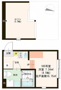 アンジュ ド ボヌールII【1階】の間取り
