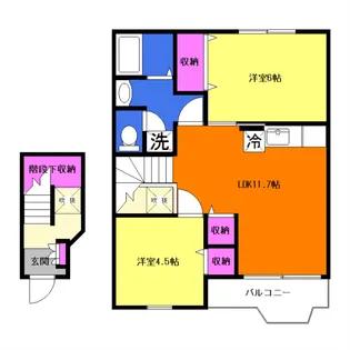 プリムローズ【2階】の間取り