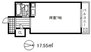 グレイス芦屋【3階】の間取り