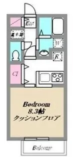 エルメゾン ユウ【1階】の間取り