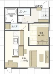 HEYAMORI NIIJIMA【2階】の間取り