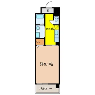 岐阜県大垣市中ノ江2【マンション】の間取り