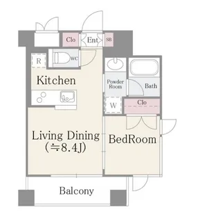 パークフラッツ松戸【7階】の間取り
