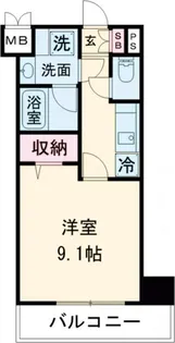 グランククナ【8階】の間取り