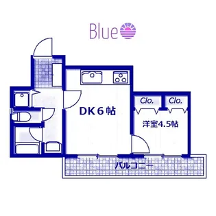 ローズマンション【4階】の間取り