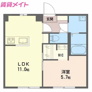 レジデンツィア西河原【1階】の間取り