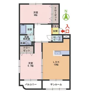 α・TOUMYOUJI【2階】の間取り