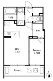 東京都港区西麻布4【マンション】の間取り