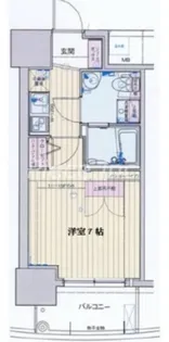 アドバンス心斎橋ラシュレ【10階】の間取り