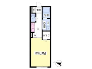 兵庫県三木市自由が丘本町1【アパート】の間取り