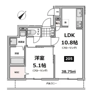 東京都江戸川区宇喜田町【マンション】の間取り