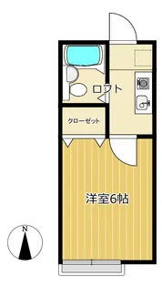 サンリベールII【2階】の間取り