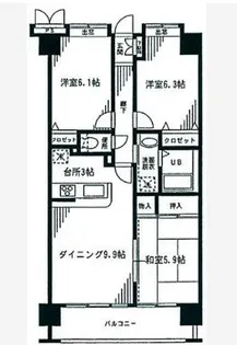 モア・ノーブル【2階】の間取り