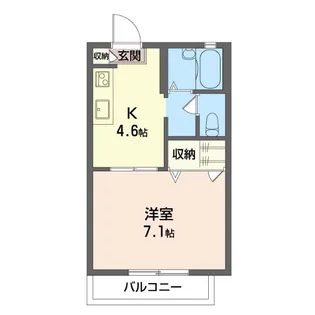 グリシーナ・常盤台A【2階】の間取り