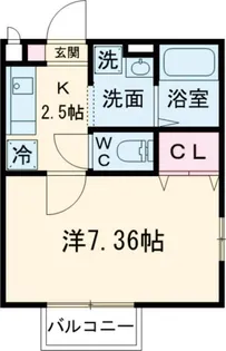 ドゥーピエース【1階】の間取り